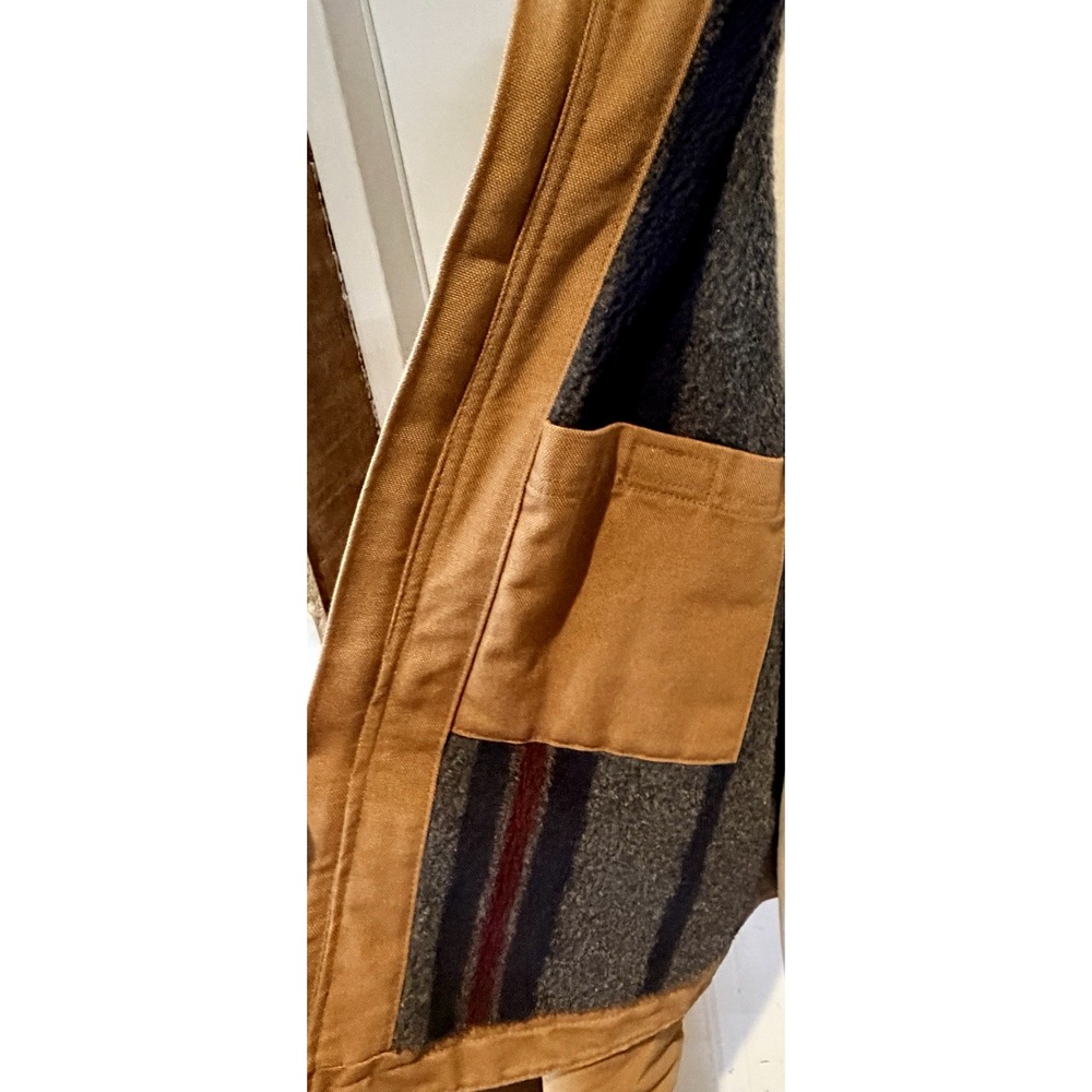 Carhartt Duck Detroit Relaxed Jacket Men's M Blanket Lined OJ3828-M Distressed - Picture 8 of 14